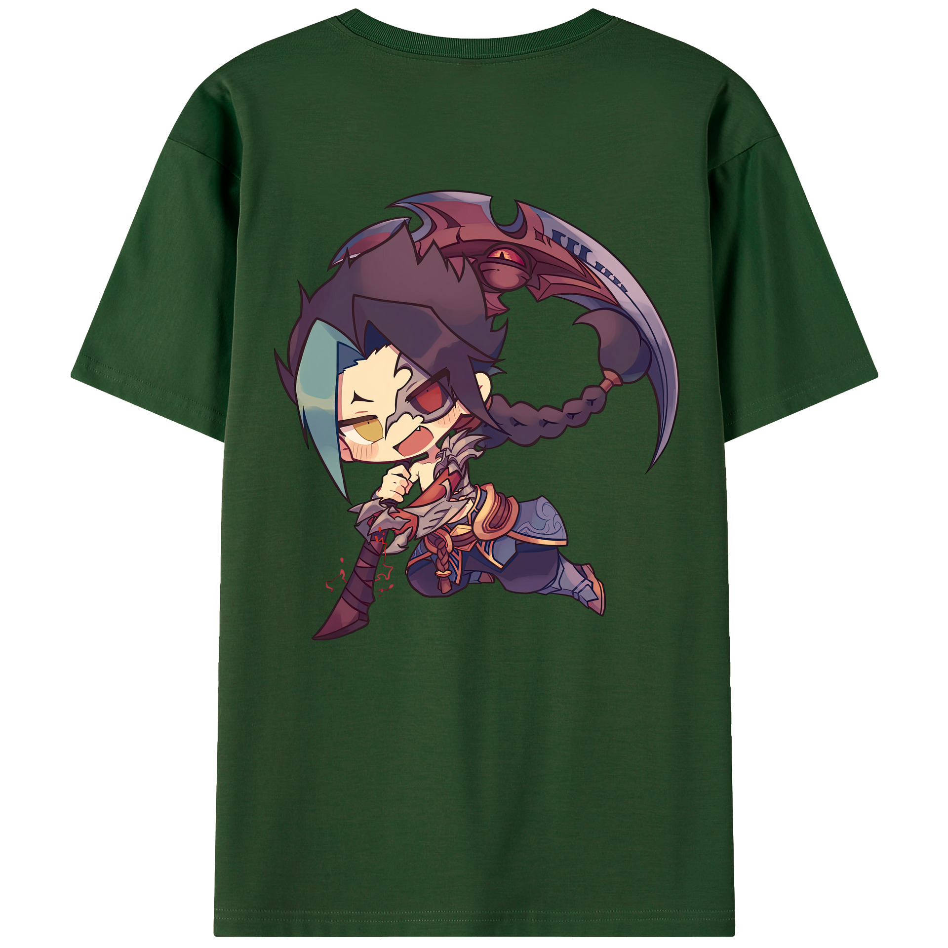 リーグ・オブ・レジェンド League of Legends LOL 綿100％半袖Tシャツ（背面プリント）